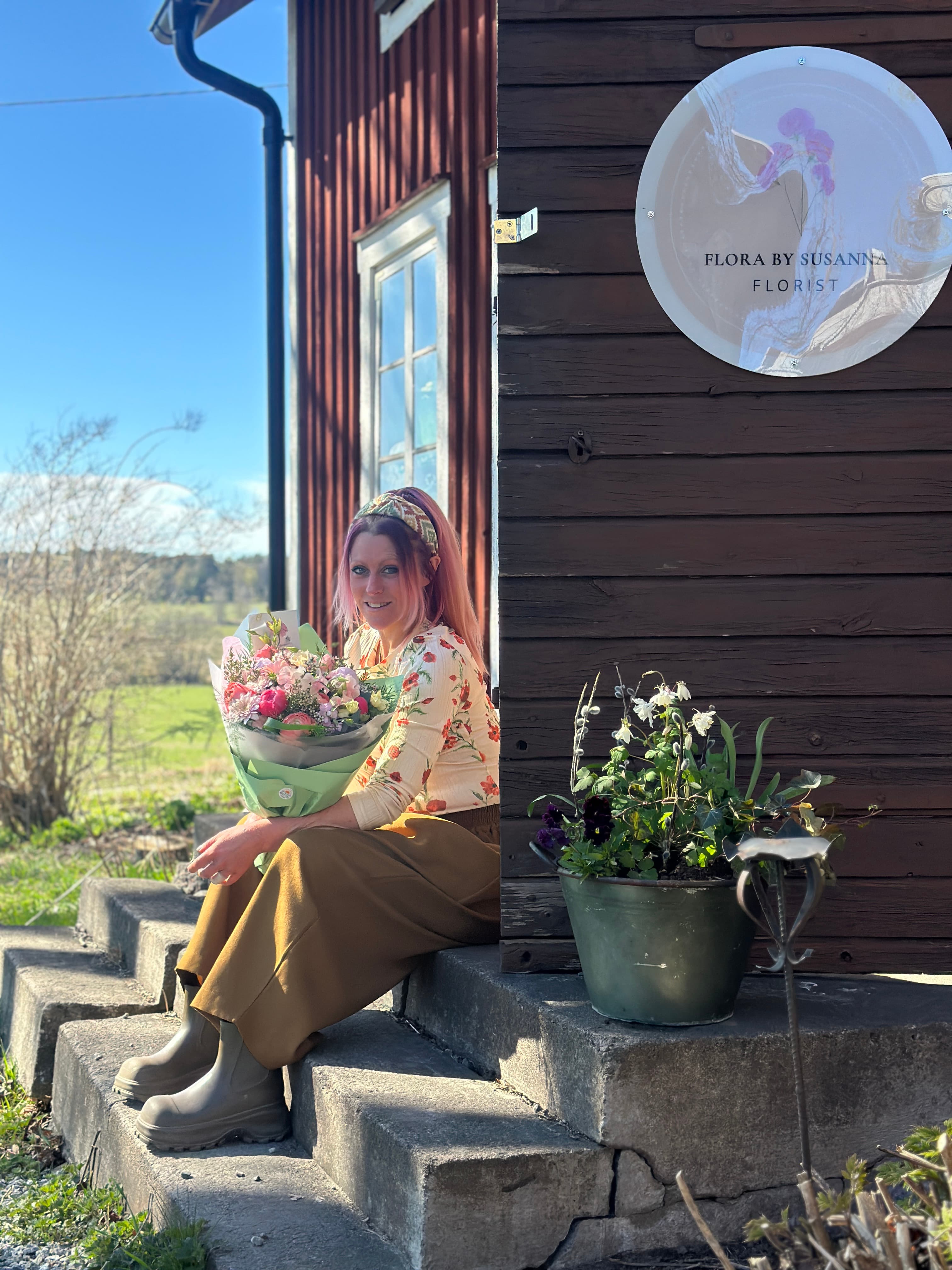 Susanna, florist i Brottby